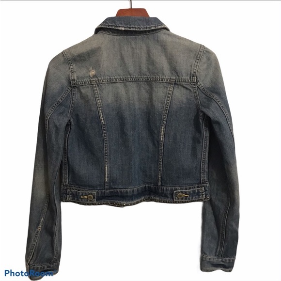 Little girls American Eagle Denim Jean Jacket. Boho. Grommet embellishments - Picture 2 of 6